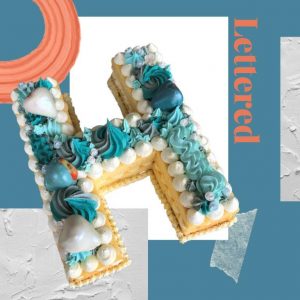 Lettered Every Day Cake