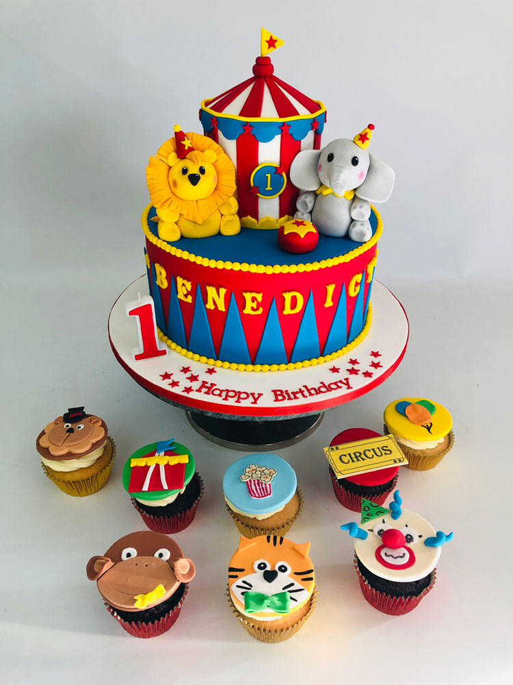 Circus Animals cake