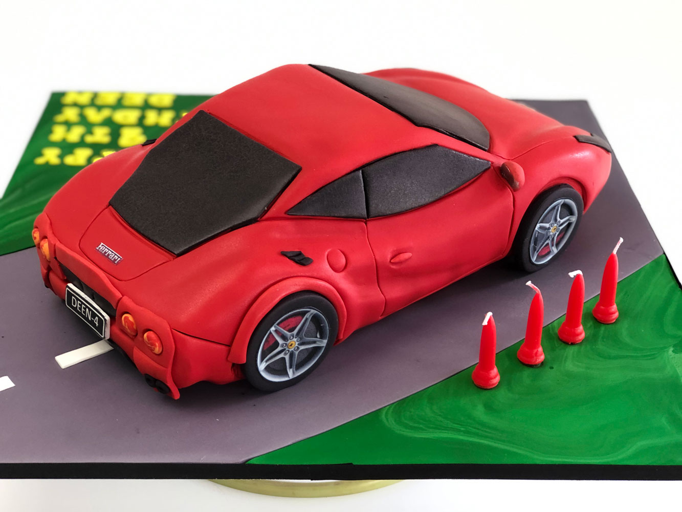 Red Ferrari Sports Car cake