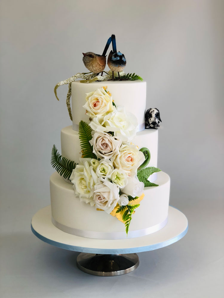 Floral Forest wedding cake
