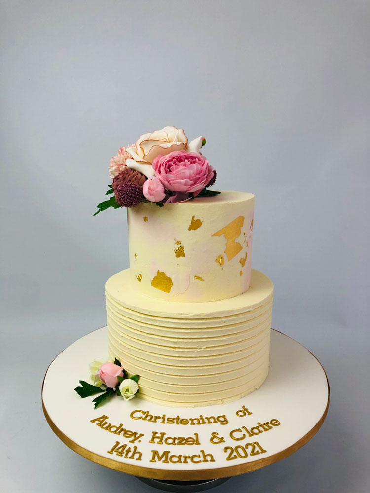 Gold Floral cake