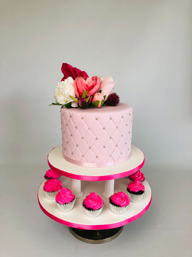 Pink Quilted Cake