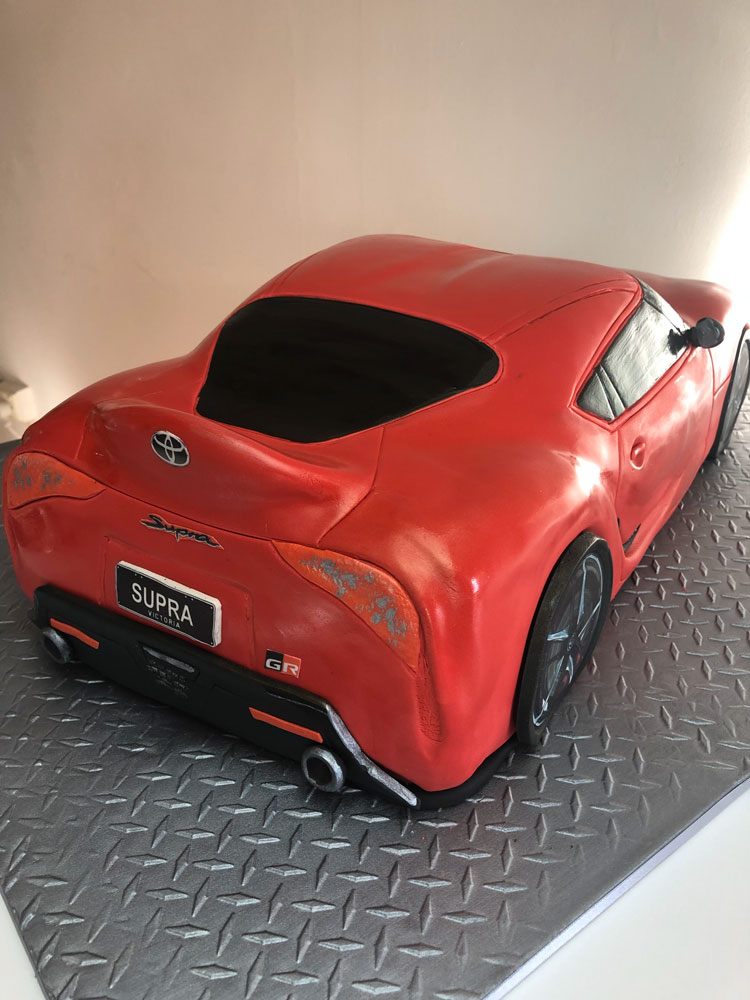 Red Nissan Car cake