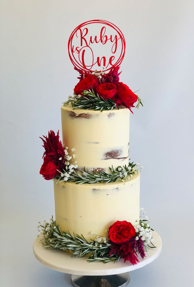 Romantic Florals cake