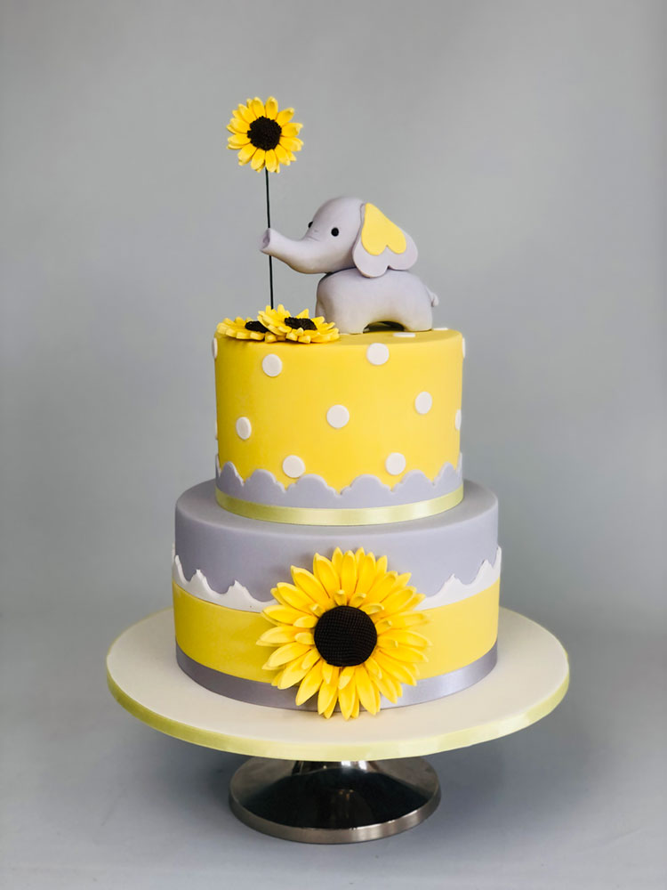 Yellow Elephant cake